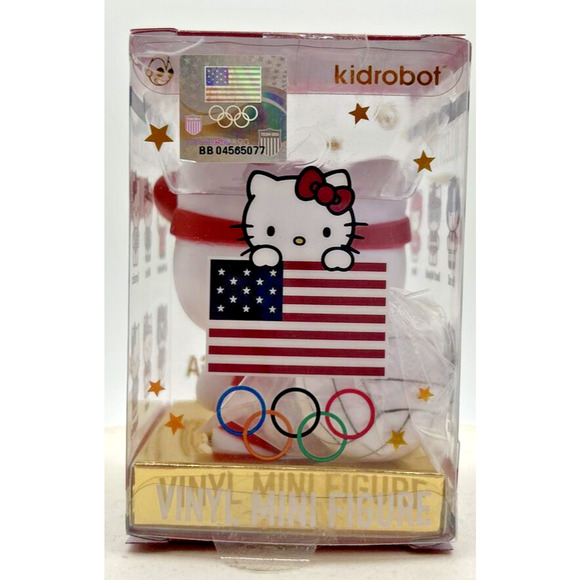 Kidrobot Hello Kitty Team USA Vinyl Mini Series Swimming Figurine F32 - Picture 3 of 6